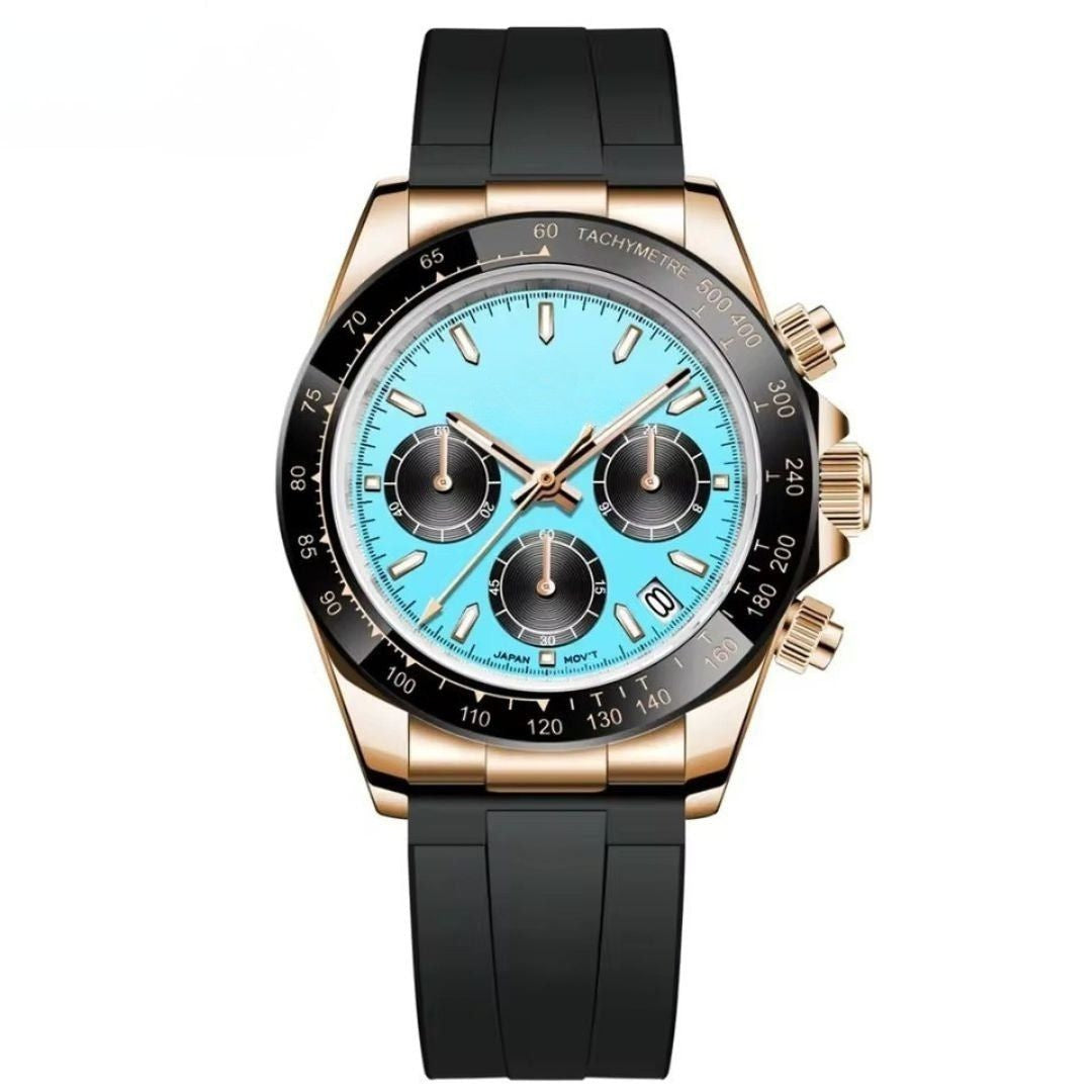 Turquoise Blue with Rubber Band