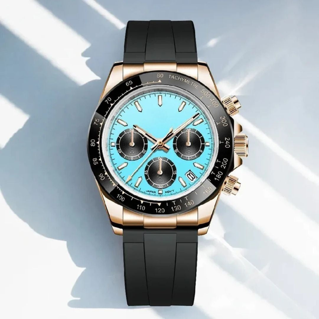 Turquoise Blue with Rubber Band