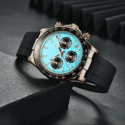 Turquoise Blue with Rubber Band