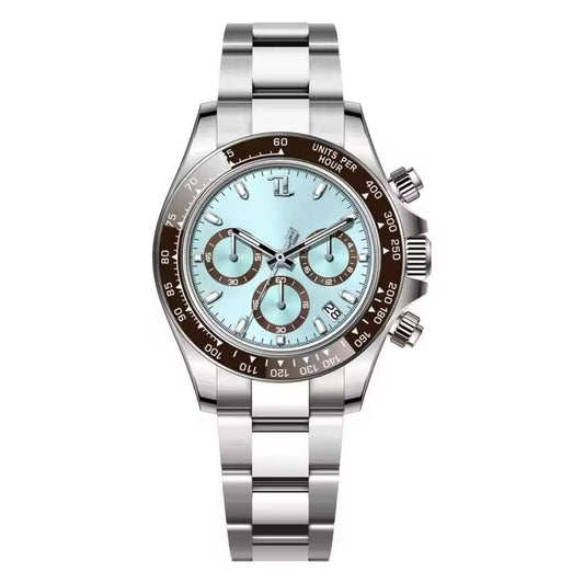 Silver Blue with Oyster Band