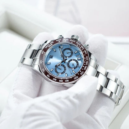 Silver Blue with Oyster Band