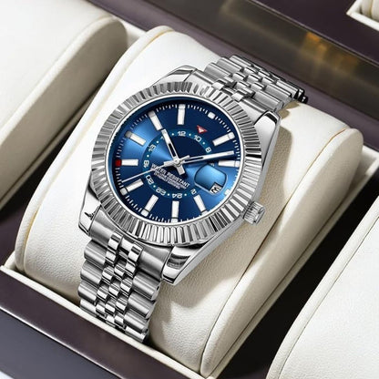 Blue Dial with Jubilee Band